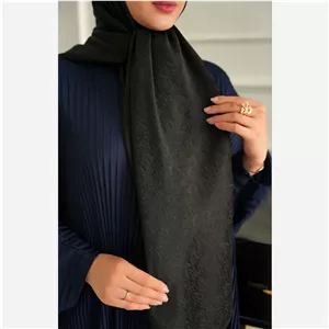 روسری مشکی الیزه قوراه 135 کد 001