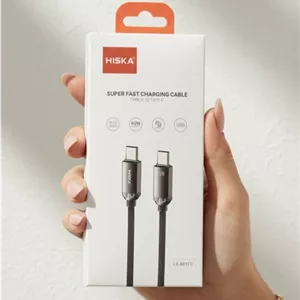 کابل شارژ دو سر تایپ سی هیسکا مدل LX-801CC