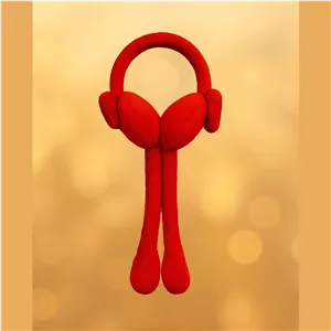 گوش گیر زمستانی بچگانه مدل پمپی گوش متحرک طرح ساده
