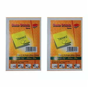 کاغذ یاداشت سم مدل رنگی بسته 2 عددی Rvx