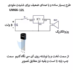 آی سی مدل UM66 کد 12L بسته 2 عددی 73D