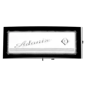 شیشه بخاری آدنیس مدل خمیده 46x19 HR4