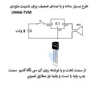 آی سی مدل UM66 کد TVM بسته 2 عددی