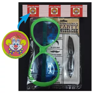 ست ایفای نقش دنیای سرگرمی های کمیاب مدل عینک و سیبیل کد 1 DTS