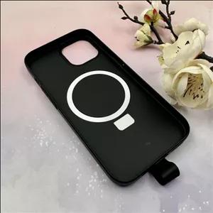 قاب گوشی iPhone 15 آیفون مگ سیف دار اورجینال سخت HARD کلاسیک فینگربند انگشتی مشکی کد 114137