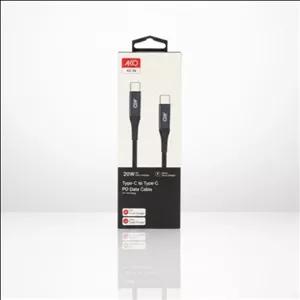 کابل شارژ دو سر Type-C آکو AC-16 کنفی (فست شارژ) با 6 ماه گارانتی