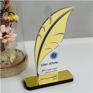 تندیس رومیزی طرح پر