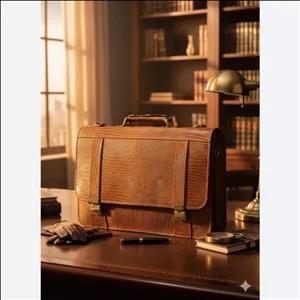 کیف مردانه اداری مردانه چرم طبیعی بوفالو 2026 