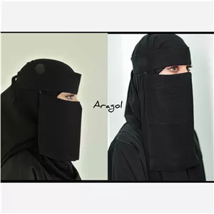 پک 2 عددی پوشیه نقاب سعودی کوتاه و بلند باتخفیف ویژه