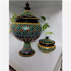 جاشکلاتی و قندان نقطه کوبی 