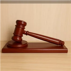 چکش عدالت با چوب گردوی مرغوب