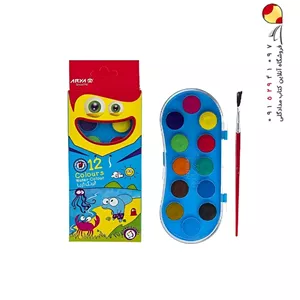 آبرنگ 12 رنگ آریا سایز کوچک
