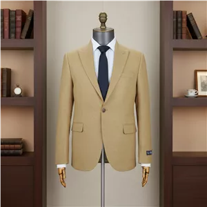 کت تک مردانه کنفی خردلی اسلیم فیت نوین مد کد 116145