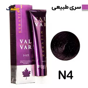 رنگ مو وال وار قهوه ای روشن سری طبیعی شماره N4 حجم 120 میلی لیتر