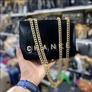 کیف دخترانه  دوشی دستی شنل بند زنجیری رنگ ثابت