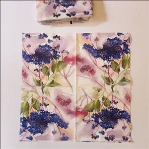 دستمال سفره آی اچ آر مدل خوشه های انگور بسته 20 عددی 9rg