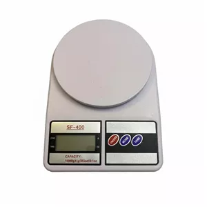 مدرن ترازو آشپزخانه دیجیتال مدل SF-400 حداکثر ظرفیت قابل اندازهگیری 10 کیلوگرم با دقت اندازهگیری 1 گرم