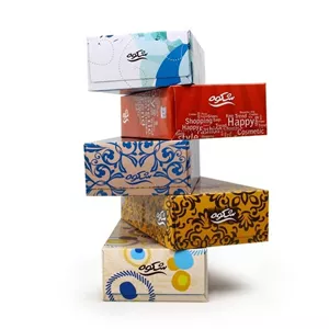 دستمال کاغذی 100 برگ شکوه کد 02 مجموعه 5 عددی WJT