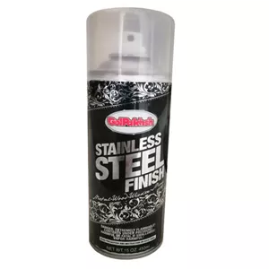 اسپری رنگ کروم استیل گل پخش مدل STAINLESS STEEL حجم 450 میلی لیتر Z4D