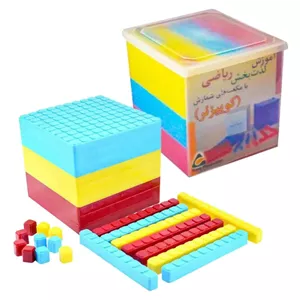 بازی آموزشی اعداد کارا مدل کوییزنر به همراه باکس چینه و چوب خط Dnj