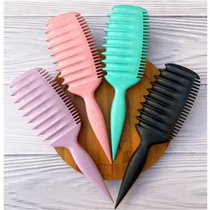 برس مو باونس کرل NEW CURLY - مناسب برای موهای فر و حساس، دندانههای پلاستیک، بدنه پلاستیک، برای حالت دادن و استایل