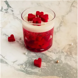 شمع دستساز شات قلب شفاف برند MER30 CANDEL مرسی کندل