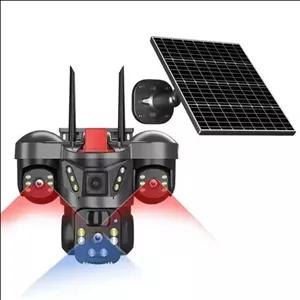 دوربین سیم کارتی 3 لنز 3 تصویر شارژی با پنل خورشیدی مدل X3 اصلی