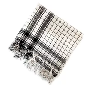 چفیه معمولی سفید 90در90سانت پلی استر کد 253001