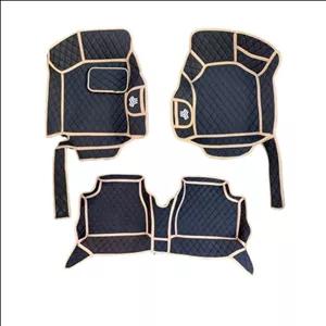 کفپوش خودرو پنج بعدی مدل ایده پارت مناسب برای اطلس مشکی کرم(پس کرایه)