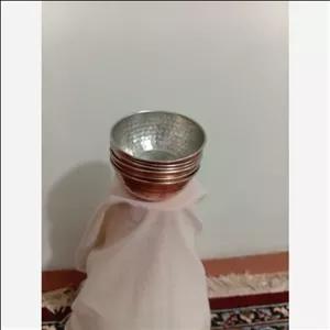 پیاله مسی سایز کوچک سرویس 6تایی