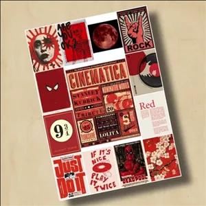 پک استیکر برچسب قرمز 4 