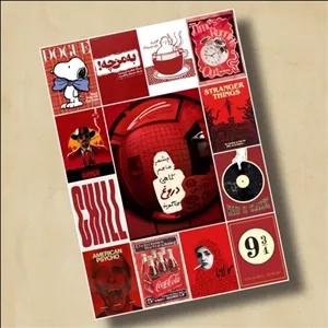 پک استیکر برچسب قرمز 3 