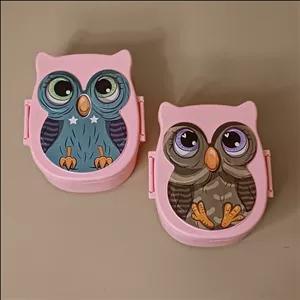 ظرف غذای کودک طرح جغد رنگ قهوه ای کد 1980 رنگ آبی کد 1981 باکیفیت عالی مطابق عکس 