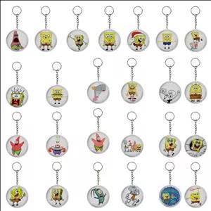 جاکلیدی مدل باب اسفنجی پاتریک اختاپوس آقای خرچنگ پلاکتون همبرگر انیمیشن کارتون S1-196 مجموعه 25 عددی