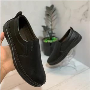 کفش چرمی مردانه دور دوخت طرح اسپرت