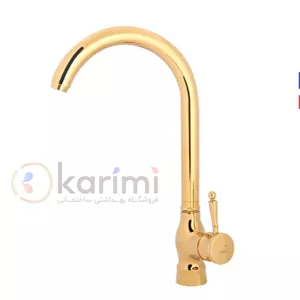 شیر ظرفشویی صدف طلایی براق برند ایرسا با 5سال گارانتی 