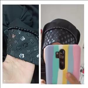 هد شال نقابی پولکی و جواهر دوزی 