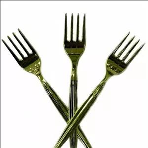 چنگال متالایز 12تایی رنگ طلایی،نقره ای،قرمز،آبی،سبز،بنفش،صورتی