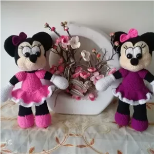 عروسک میکی موس دستبافت(یه عدد)