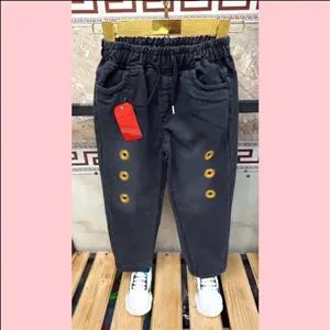 شلوار  مام استایل دخترانه لی کمرکش سایز  (60 تا 100 ) مناسب برای (3 تا 15 سال)