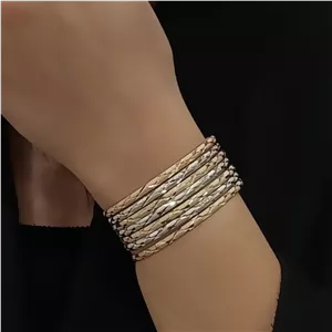 النگو طرح طلا رنگ ثابت