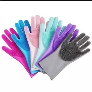 دستکش سیلیکونی پرزدار وارداتی مجیک گلو MAJIK GLOVE تک جعبه با ارسال رایگان 