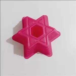 قالب ژله و دسر پلاستیکی ستاره شیفون مناسب برای تهیه انواع ژله و دسر 