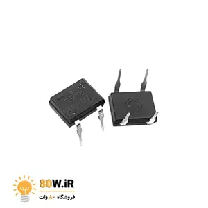 پل دیود مربعی DB107 1000V-1A پکیج DIP