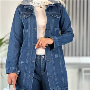 مانتو جین زنانه . مانتو کتی جین