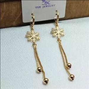 گوشواره زنانه برند ysx طرح برف 