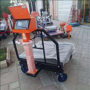 باسکول یک تن پیام توزین ابعاد کفه یک در یک 14ماه گارانتی بدنه مقاوم تمام فلز چرخ پاترولی 