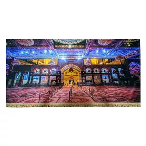 پرچم مخمل حرم امام حسین ع کتیبه صحن باب القبله مناسب منزل و هیئت