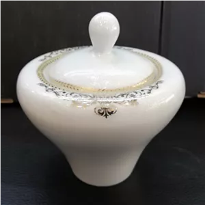 قندان چینی پردیس طرح مرسیا طلایی 234b