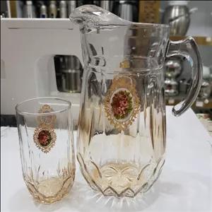 پارچ و لیوان نوری تازه پارچ و لیوان موزر پارچ و لیوان گل رز پارچ و لیوان عسلی پارچ گل رز پارچ عسلی لیوان گل رز لیوان عسل